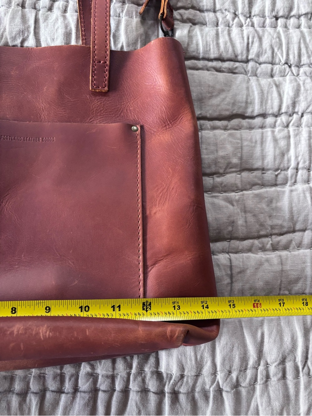 Portland Leather Good Crossbody Tote - Picture 11 of 13